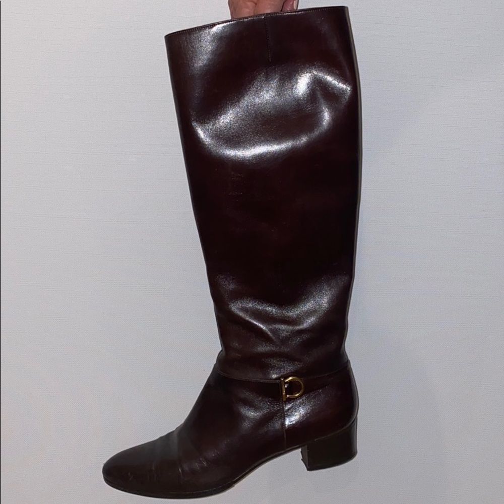 Salvatore Ferragamo Brown Leather Boots